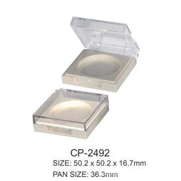 Plastic square compact container CP-2492